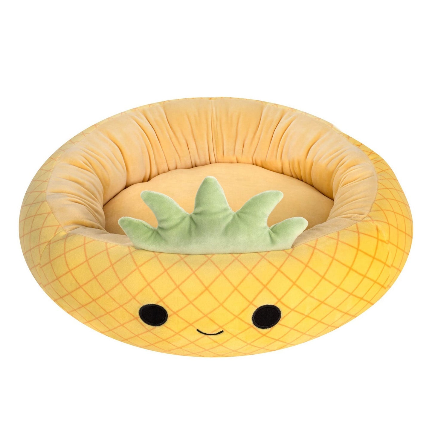 Fruit-Themed Plush Pet Bed – Super Soft Animal Print Dog/Cat Cushion
