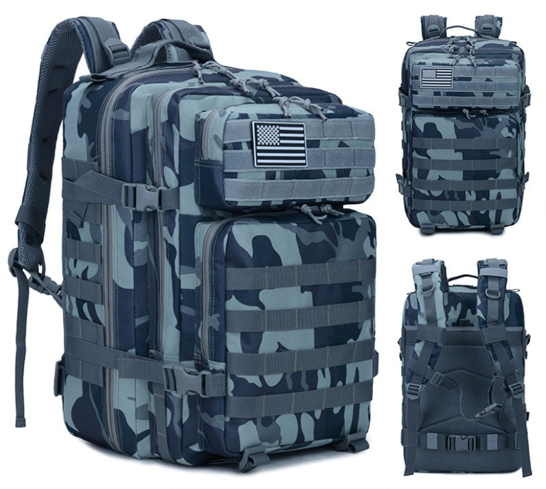 Military Tactical Backpack – Outdoor Mountaineering Bag w/ Laptop Compartment for Travel & Hiking