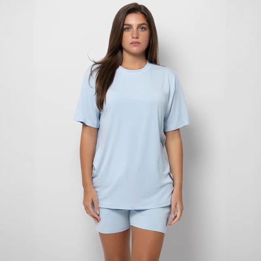 Plus Size Summer Pajama Set – Women’s Loose Casual Short Sleeve Home Wear Suit