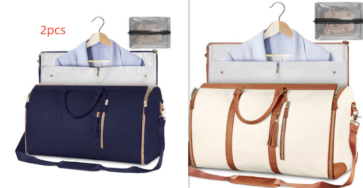 Women's Large Travel Duffle Bag – Waterproof Foldable Tote for Gym & Suitcase Storage