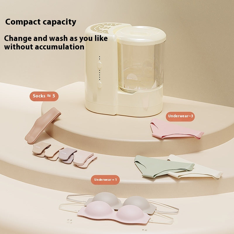 Portable Underwear & Socks Washer - Automatic Mini Laundry Cup with Fast Drying