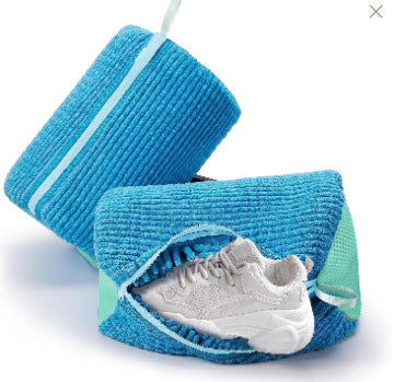 Gray-Blue Shoe Laundry Bag – Wash & Protect Shoes in Machine (Anti-Deformation)