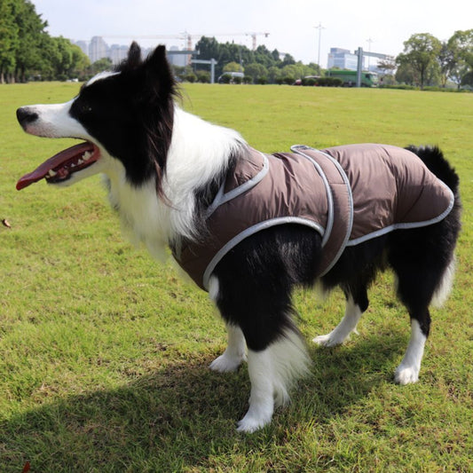 Dog Cotton Vest - Solid Color Lapel Pet Jacket for Small Dogs