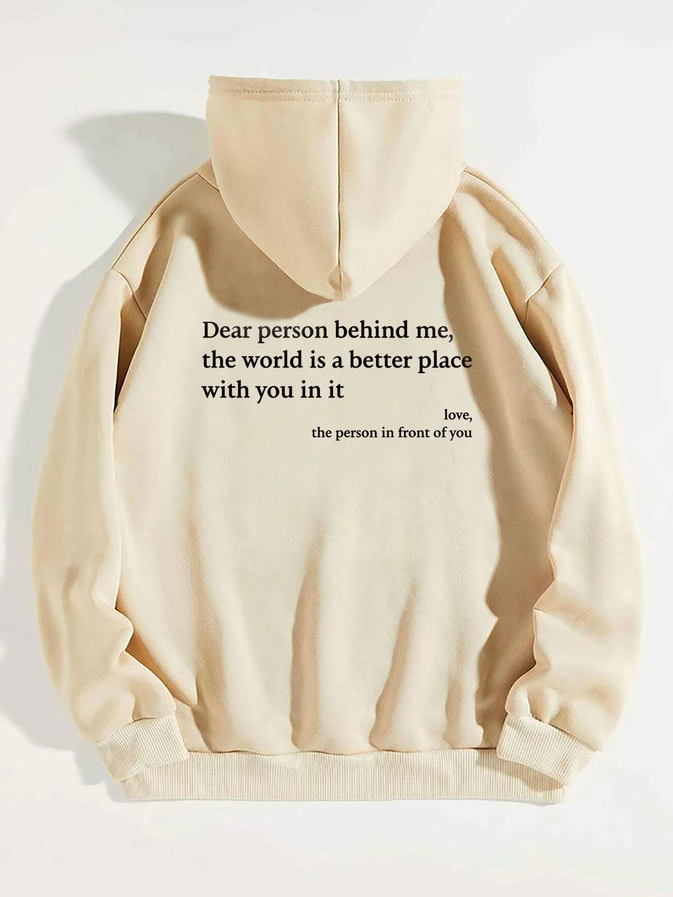 Unisex Inspirational Hoodie – 'The World is Better With You' | Cozy & Motivational