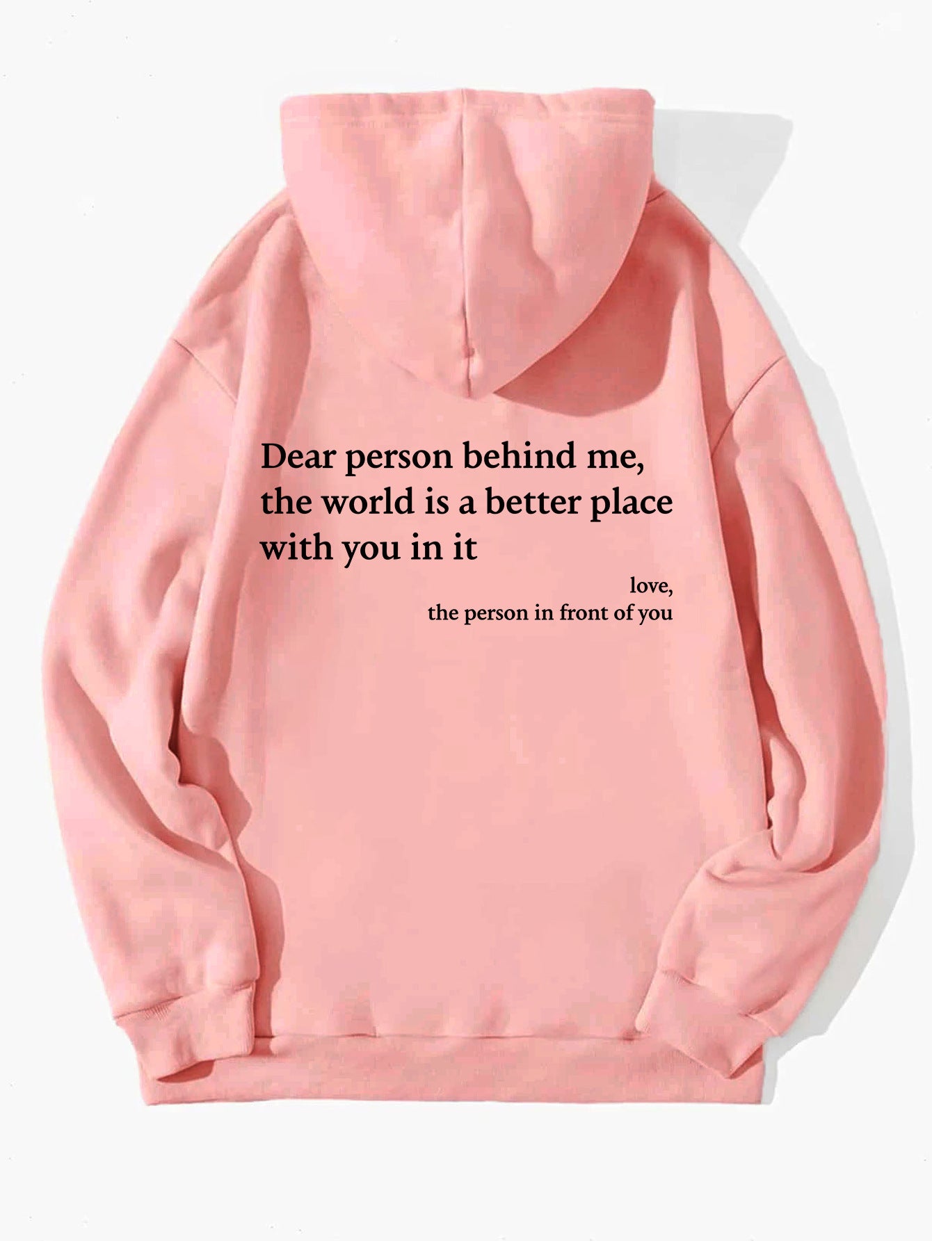Unisex Inspirational Hoodie – 'The World is Better With You' | Cozy & Motivational