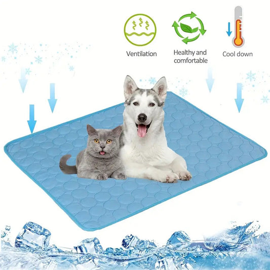 Summer Dog Cooling Mat – Extra Large Ice Pad for Pets (Cats & Dogs)