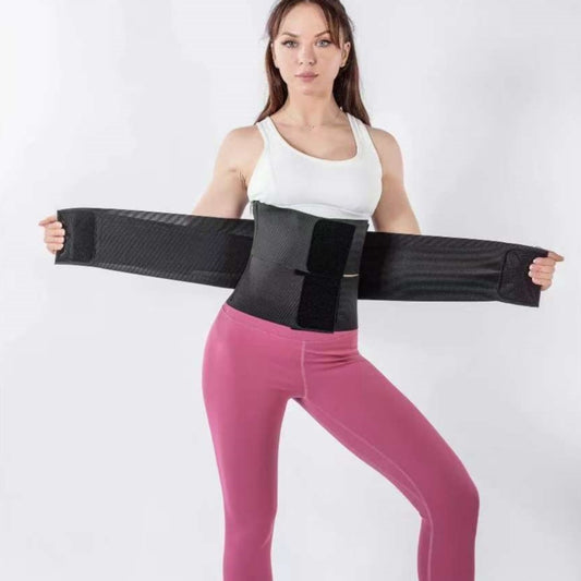 Women’s Solid Color Sports Waistband – Elastic Fitness Belt for Workout & Training